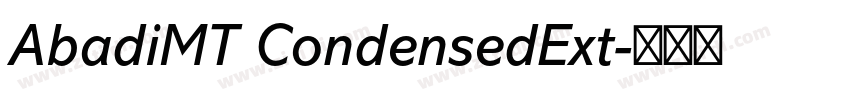 AbadiMT CondensedExt字体转换